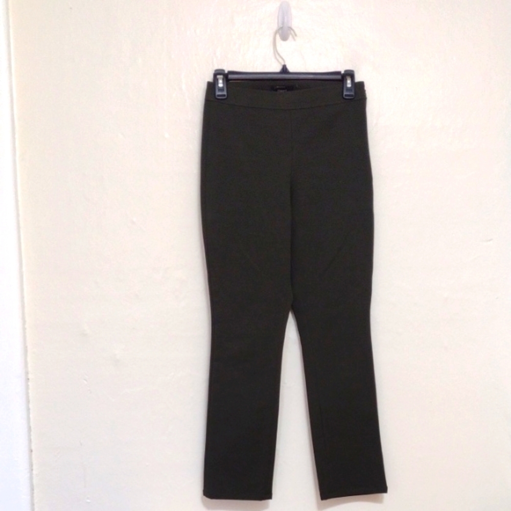 Theory Green Bimsa O Double Stretch Ankle Pants Size 4